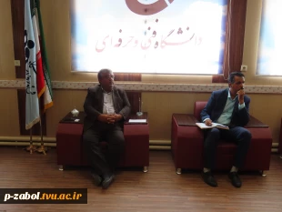 دیدار معاون علمی، پژوهشی و فناوری سپاه سلمان استان با رئیس دانشگاه فنی وحرفه ای استان سیستان وبلوچستان 2