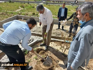 آیین هفته درختکاری در دانشگاه فنی وحرفه‌ای واحد استان سیستان وبلوچستان برگزار شد. 7
