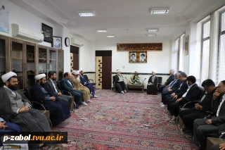 دیدار روسای دانشگاه های استان سیستان وبلوچستان با نماینده ولی فقیه و امام جمعه محترم شهر زاهدان به مناسبت آغاز سال نو