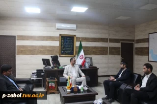دیدار ریاست دانشکده فنی وحرفه ای فرخی سیستانی زابل با سرپرست فرمانداری شهرستان زابل