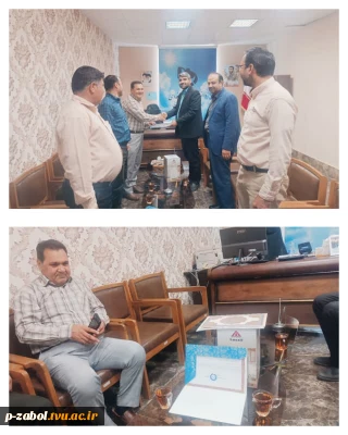 تقدیر و تشکر از آقای علی حسن زاده جانباز وایثار گر هشت سال دفاع مقدس