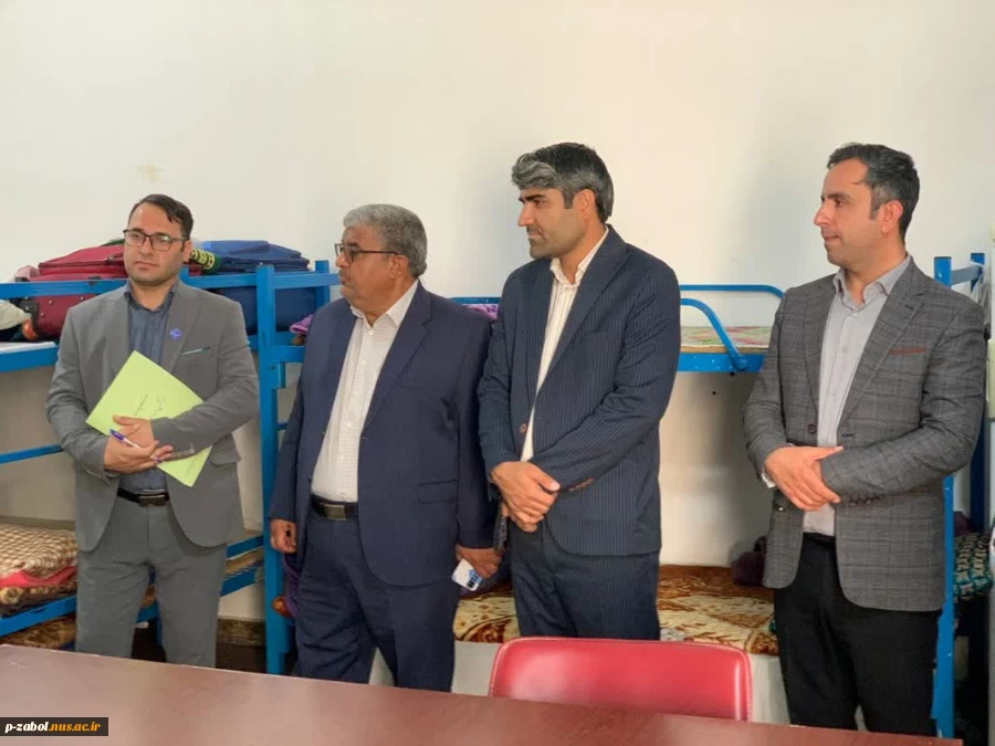 بازدید ریاست دانشگاه ملی مهارت واحد استانی سیستان وبلوچستان به همراه اعضای هیئت رئیسه از خوابگاه های آموزشکده فرخی سیستانی زابل 3