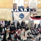 برپایی ایستگاه خدمت ، توسط اعضای  کانون هلال احمر دختران آموزشکده فرخی سیستانی زابل در مصلی نمازجمعه زابل