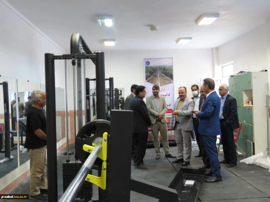 بازدید معاون پژوهش و فناوری دانشگاه ملی مهارت کشور از سالن تندرستی دانشجویان دانشگاه ملی مهارت سیستان و بلوچستان 2