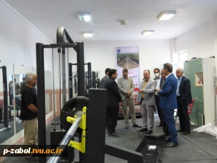 بازدید معاون پژوهش و فناوری دانشگاه ملی مهارت کشور از سالن تندرستی دانشجویان دانشگاه ملی مهارت سیستان و بلوچستان 2