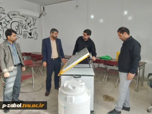 بازدید معاونت اداری مالی و پشتیبانی از آموزشکده زابل 2