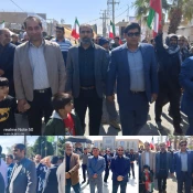 حضور  ریاست و کارکنان  آموزشکده زابل در راهپیمایی روز قدس 3