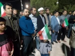 حضور ریاست و  کارکنان و اساتید  آموزشکده زابل در تجمعات خودجوش و مردمی در حمایت از سربازان دلیر ایران در دفاع از ایران اسلامی با حضور در خیابان در وعده های شبانه 6