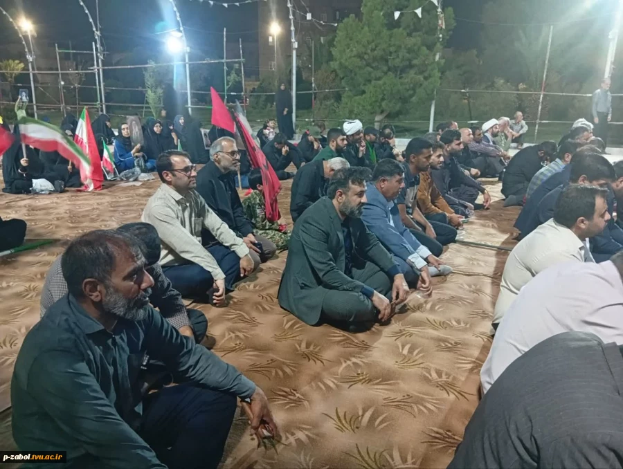 تجدید بیعت جامعه دانشگاهی زابل با رهبر شهید در در تجمعات شبانه 4