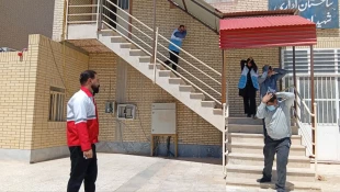 مانور آموزشی مدیریت بحران و  اصول پناه‌گیری و تخلیه اضطراری در آموزشکده زابل 3