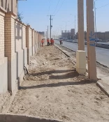 آغاز عملیات هم‌سطح‌سازی پیاده‌روی بلوار منتهی به آموزشکده زابل با همکاری شهرداری زابل 3